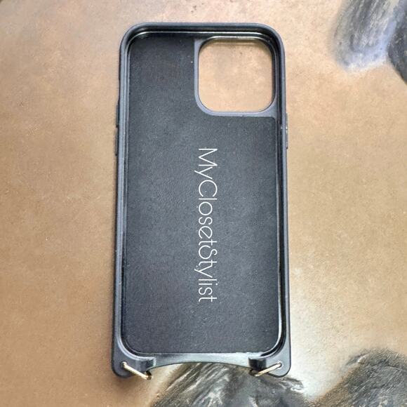 BANDOLIER Pyramid Studs iPhone 13 Pro Max RARE CASE Purse NEW! pouch gold unisex - Picture 9 of 11